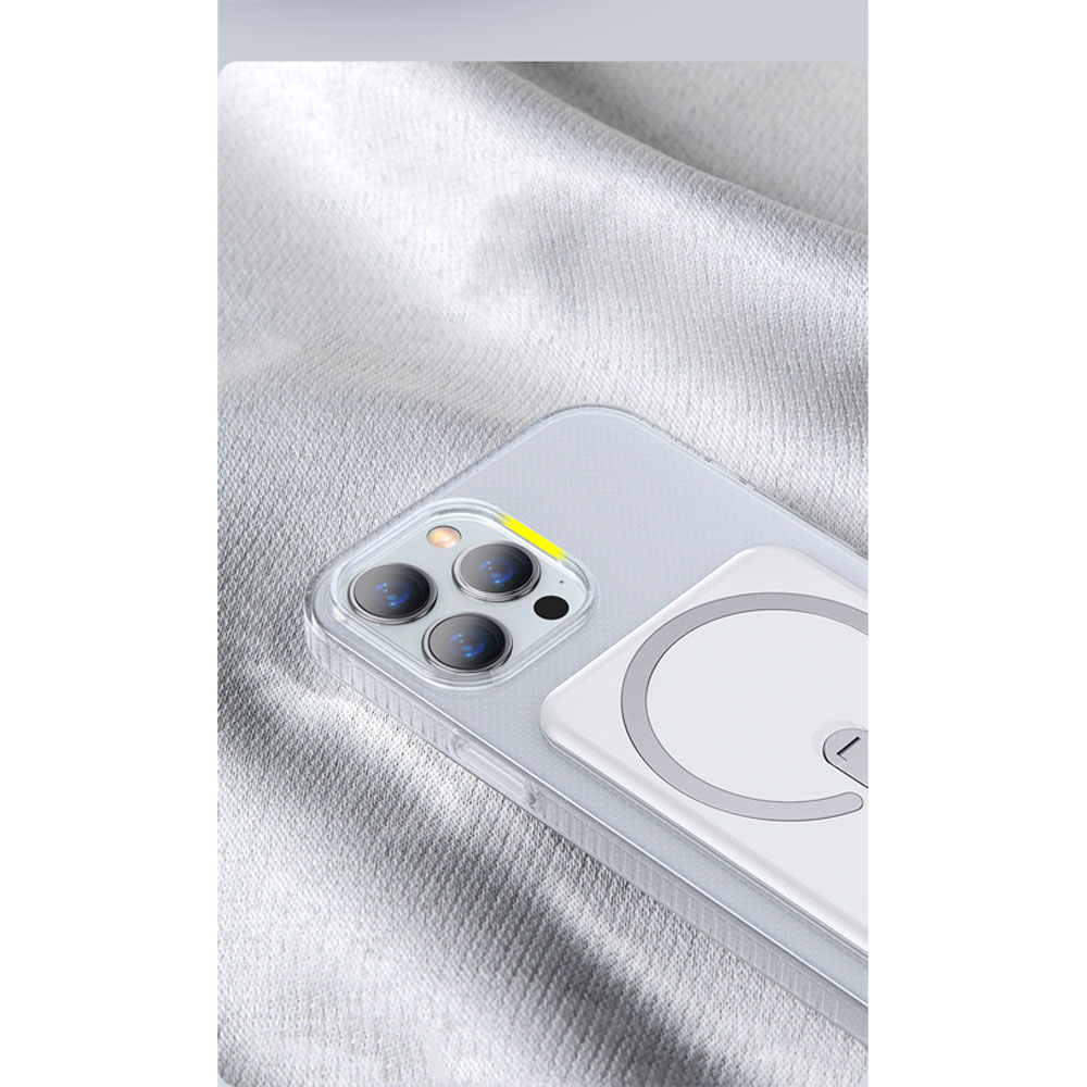 iPhone 13 MagSafe Hardcase Hülle   Kickstand Aufsteller - Transparent