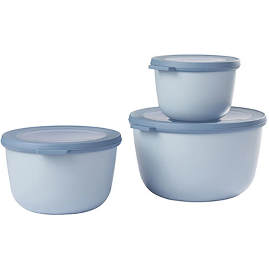 Mepal Multischüssel-Set Cirqula 0,5l 1l 2l 3er Set hellblau