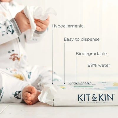 Kit & Kin Våtservietter 60-Pakk