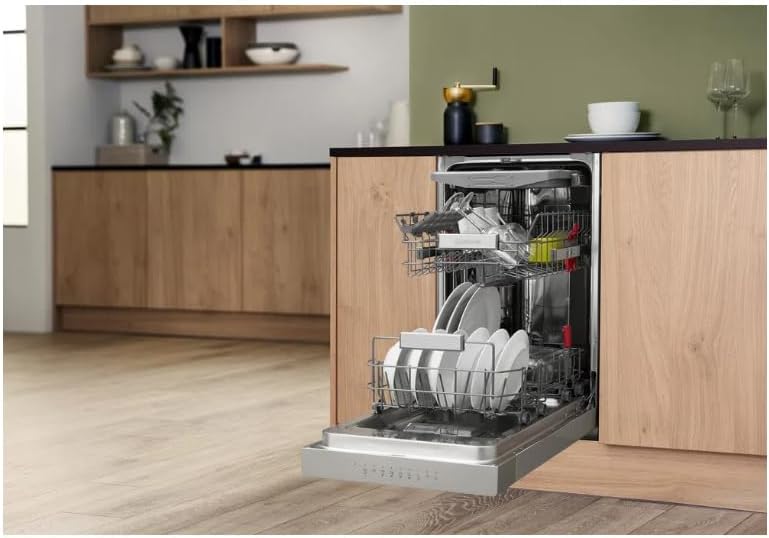 Bauknecht BSUO 3O33 PF X Unterbau Geschirrspüler 45 cm/ 10 Maßgedecke/PowerClean/ActiveDry/Besteckschublade/Hygieneprogramm