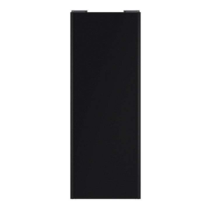 Porte de placard coulissante noir mat profil noir GoodHome Arius H. 248,5 x L. 92.2 cm + amortisseurs