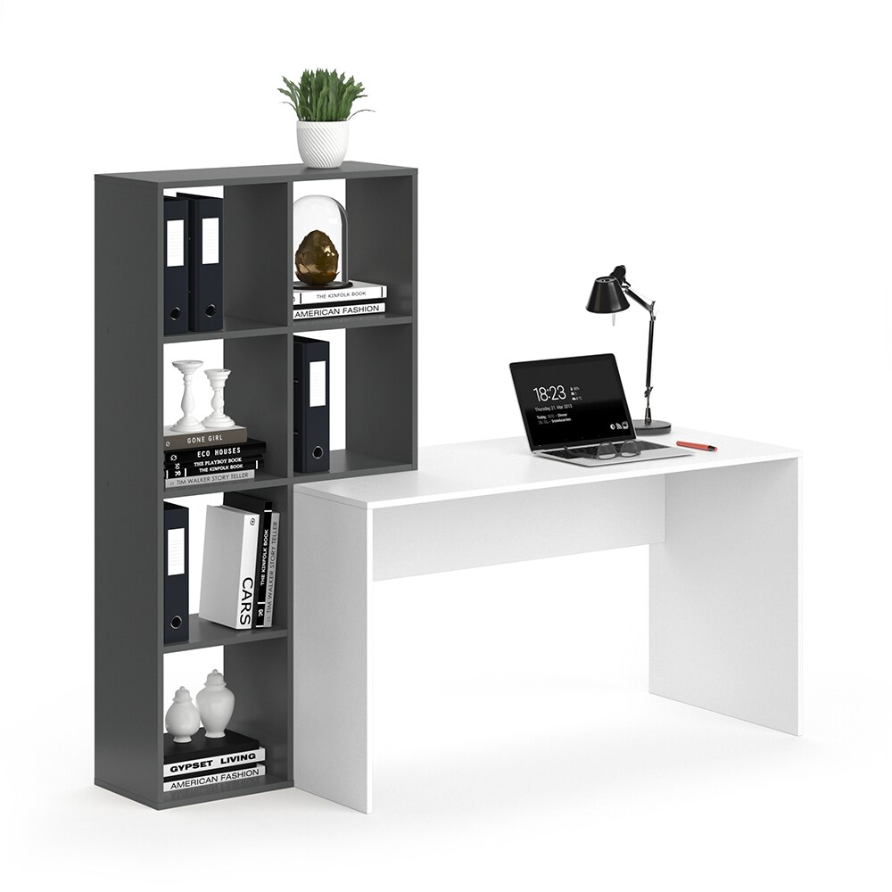 Vicco Schreibtisch + Regal Raumteiler ComputertischMara Arbeitstisch Bürotisch