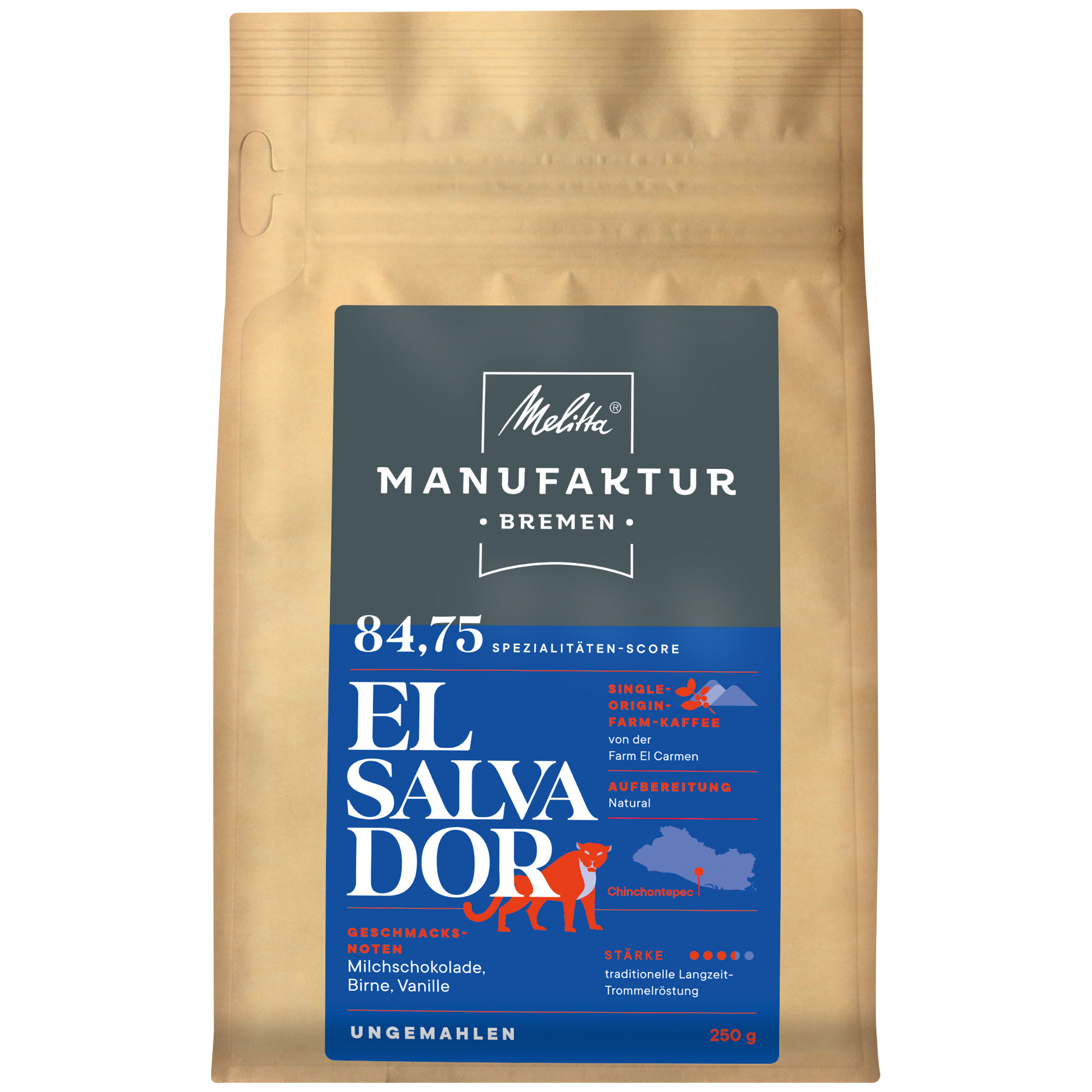 Melitta® Manufaktur-Kaffee El Salvador|Kaffeebohnen 250g