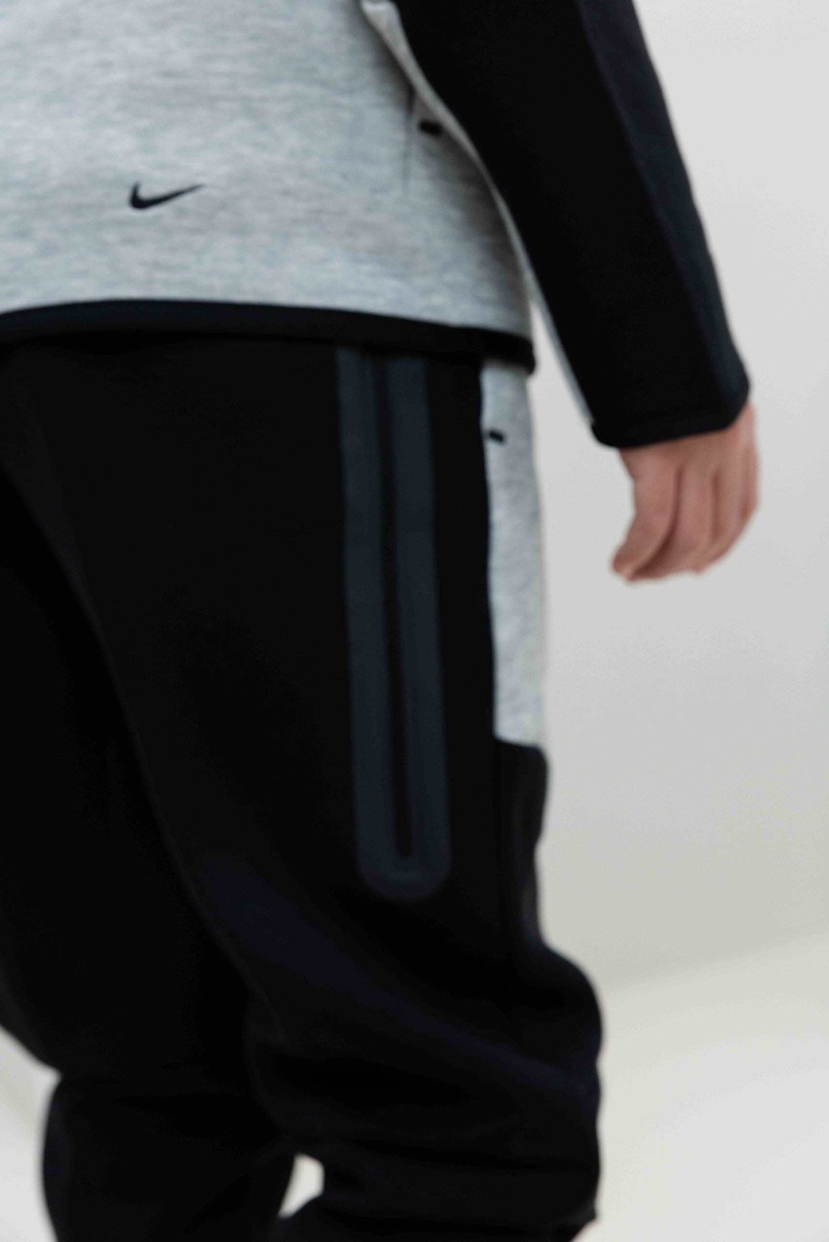 Nike Tech Fleece Trainingspak Kids Grijs/Zwart