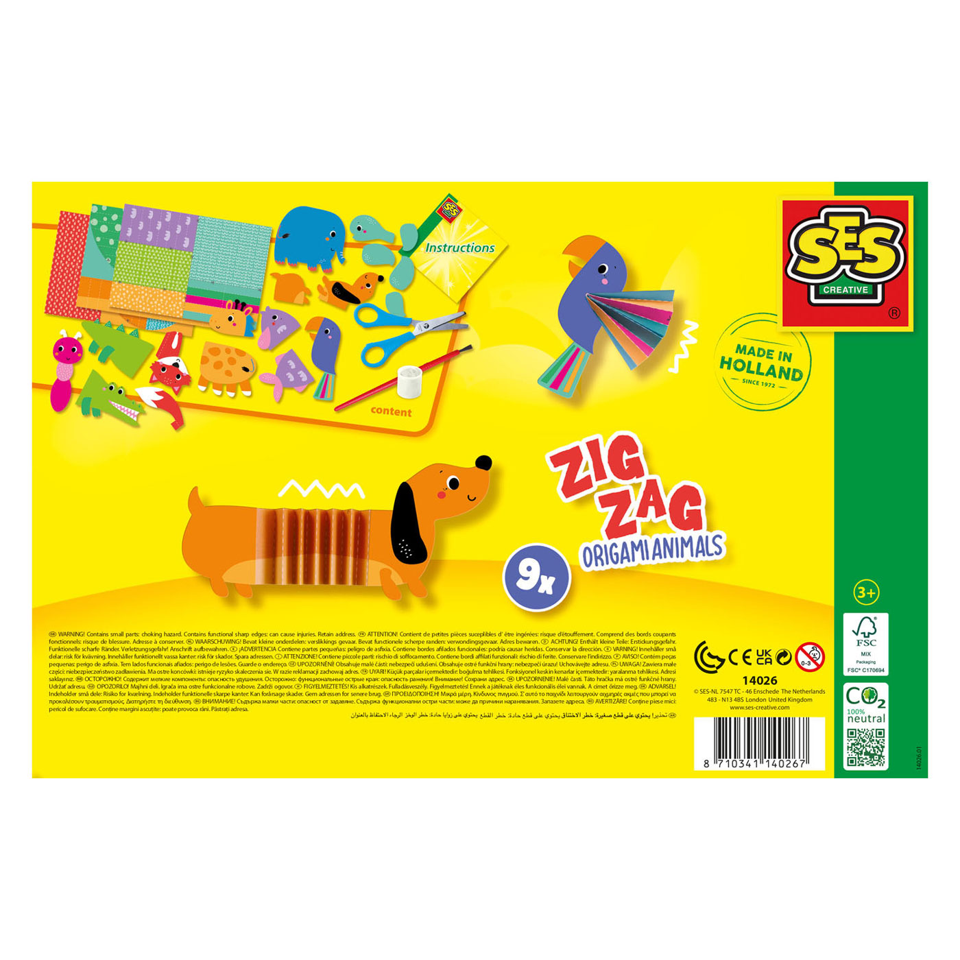SES Zig Zag Origami Dieren