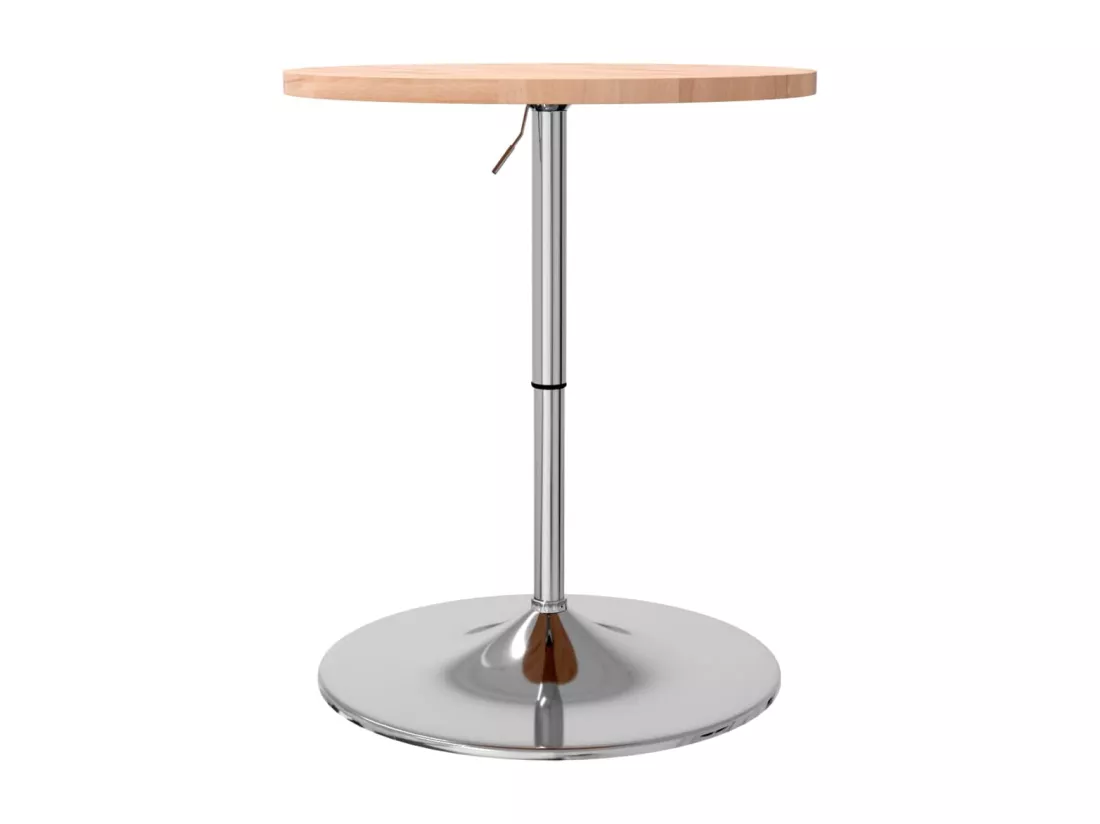 Table de bar Ø60x90,5 cm bois massif de hêtre