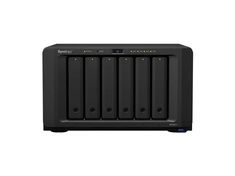 Synology DiskStation DS1621  - NAS-server - 6 bays - RAID 0, 1, JBOD - RAM 4 GB - Gigabit Ethernet - iSCSI support
