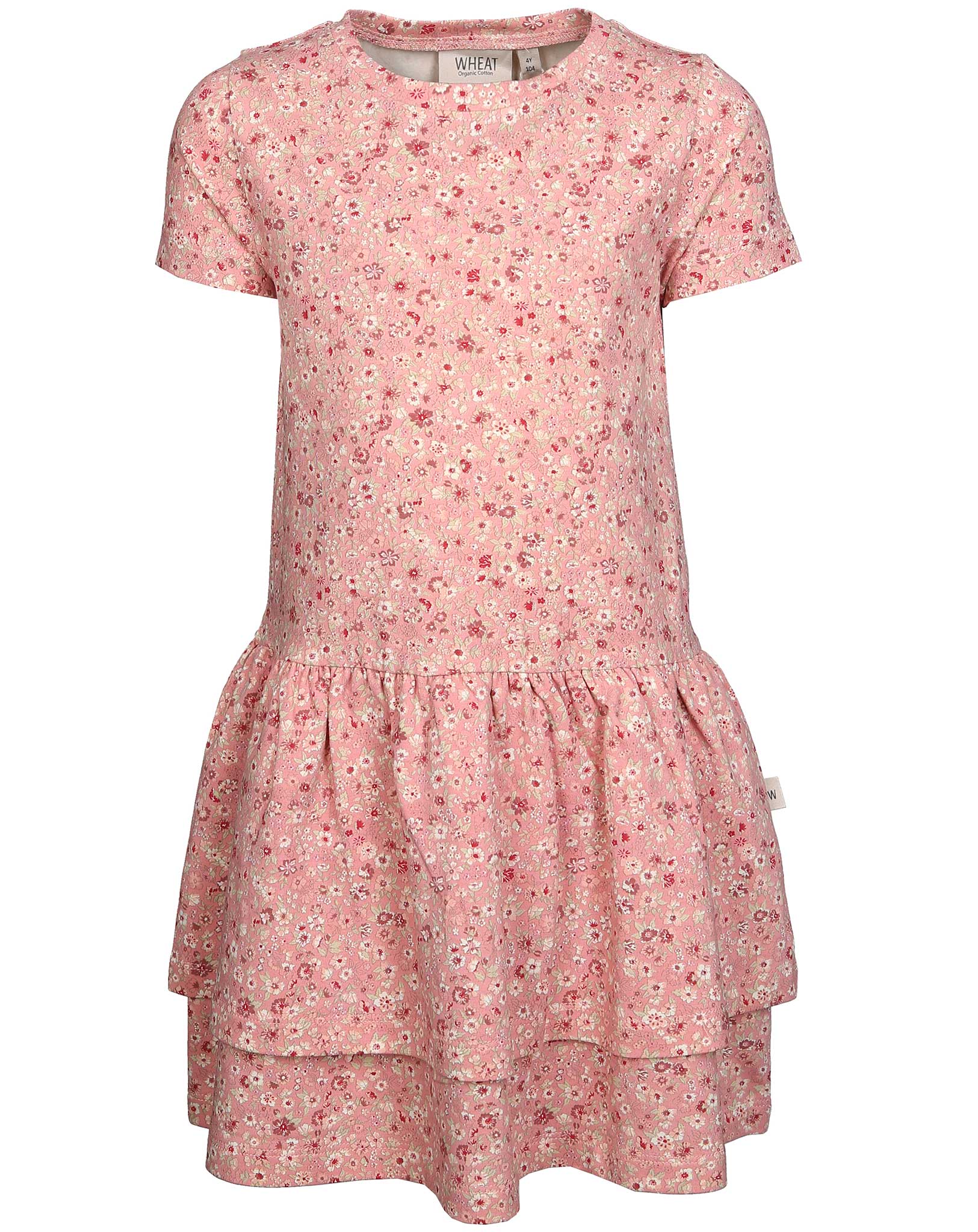 Jersey-Kurzarm-Kleid JOHANNA in rosette flowers