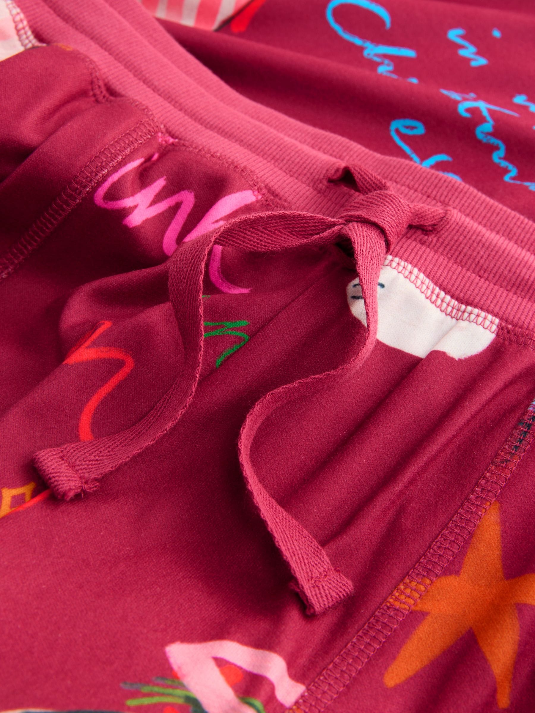 Berry Red Cracker - Behaaglijke pyjama met lange mouwen