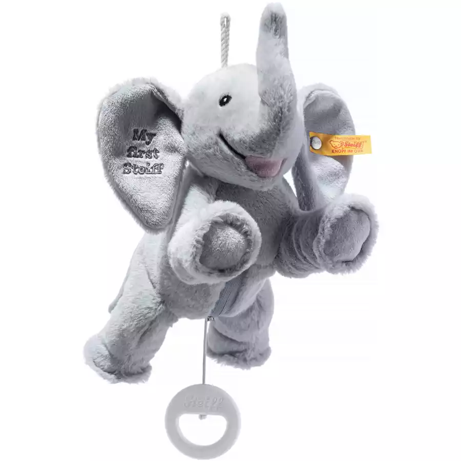 Steiff My first Elefant Ellie Spieluhr grau, 25 cm