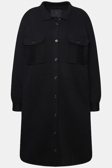 Shaket, Shirtjacke, Hemdkragen, Langarm