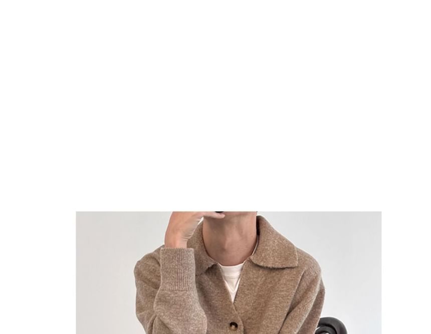 Naideth - Effen vest met kraag