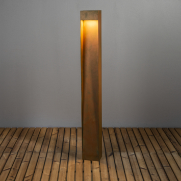 KonstSmide vloerlamp Rho 8W LED verlichting roestbruin