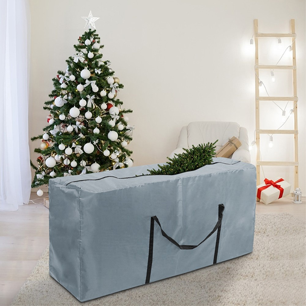 (173x68x50cm) Weihnachtsbaum Aufbewahrungstasche Organizer Tasche mit Griff - Grau