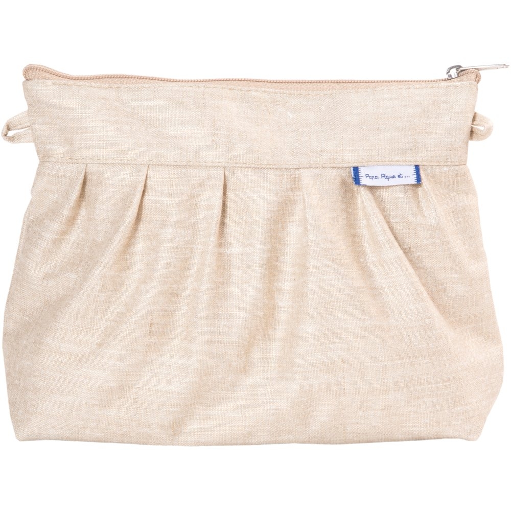 Pochette Plissée Lin Pailleté