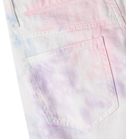 LMTD Hosen - NlfTieizza - White Alyssum/Tie Dye