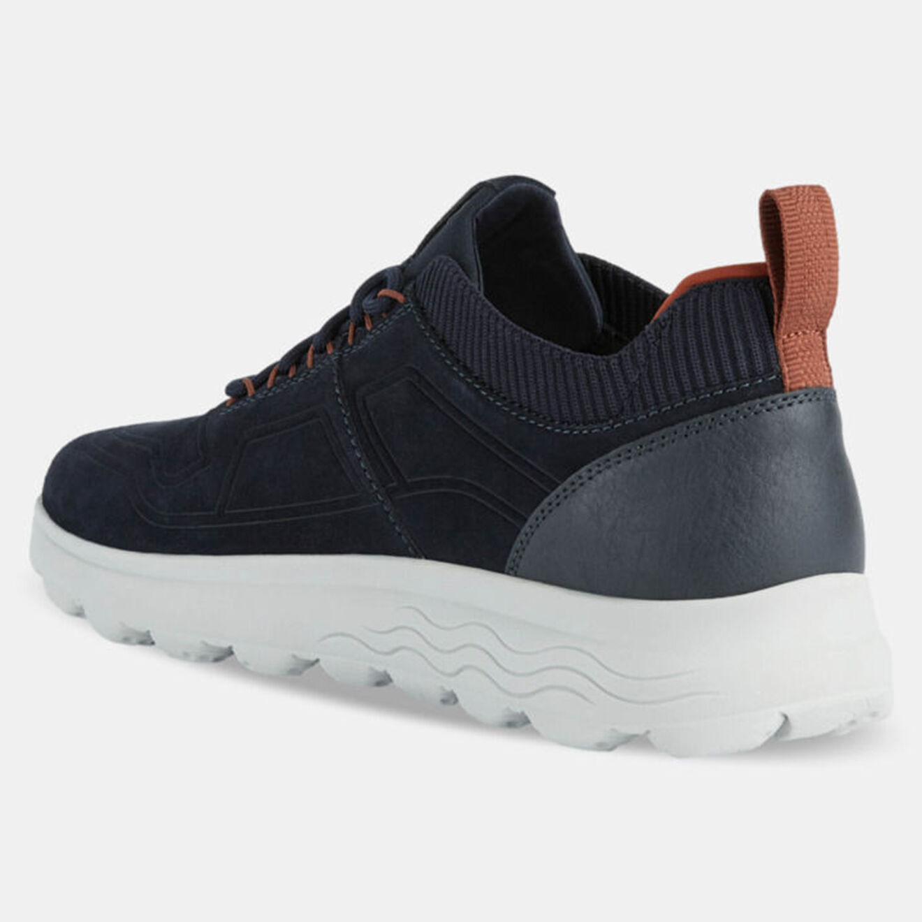 Geox Baskets en Velours de Cuir Spherica bleu marine