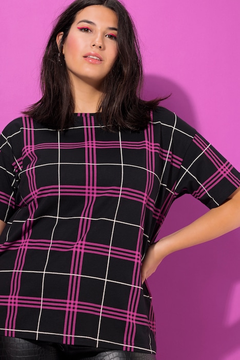 T-Shirt, oversized, Karo