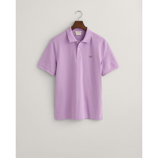 GANT Shield Piqué Polo T-shirt, Orchid Lilac, XXL