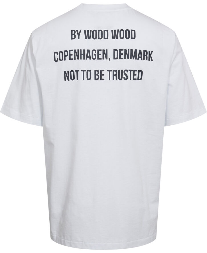 Wood Wood WWAsa Not To Be Trusted Tshirt White