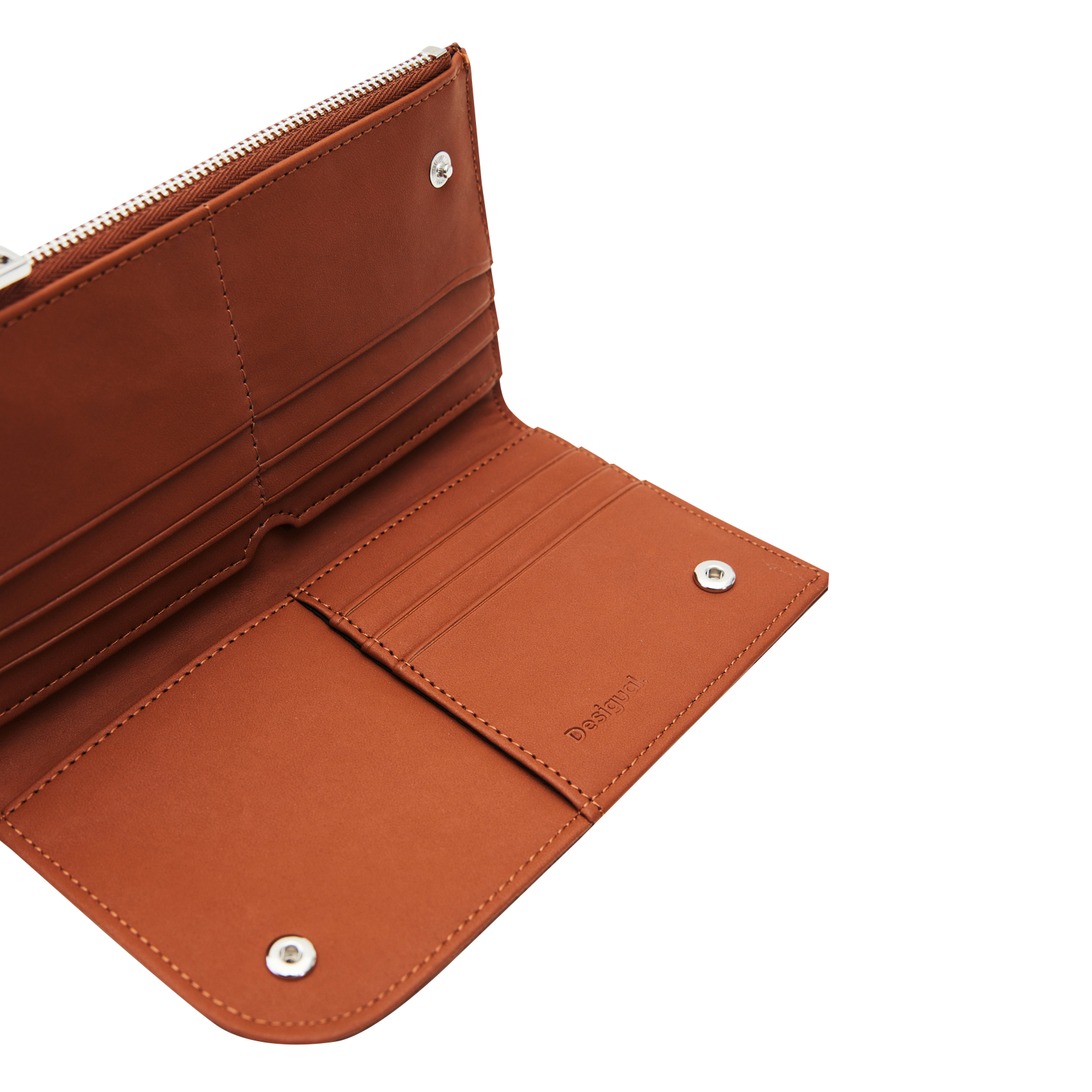 Portefeuille brodé | Marron