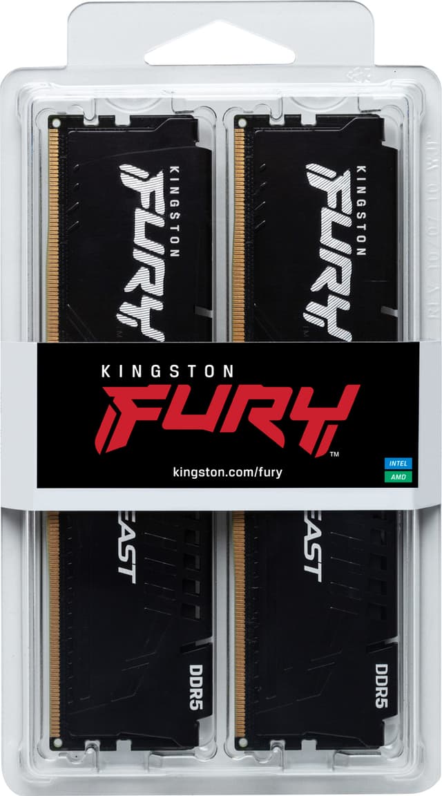 Kingston FURY Beast 32GB DDR5 RAM 6000MT/s CL36 (sort)