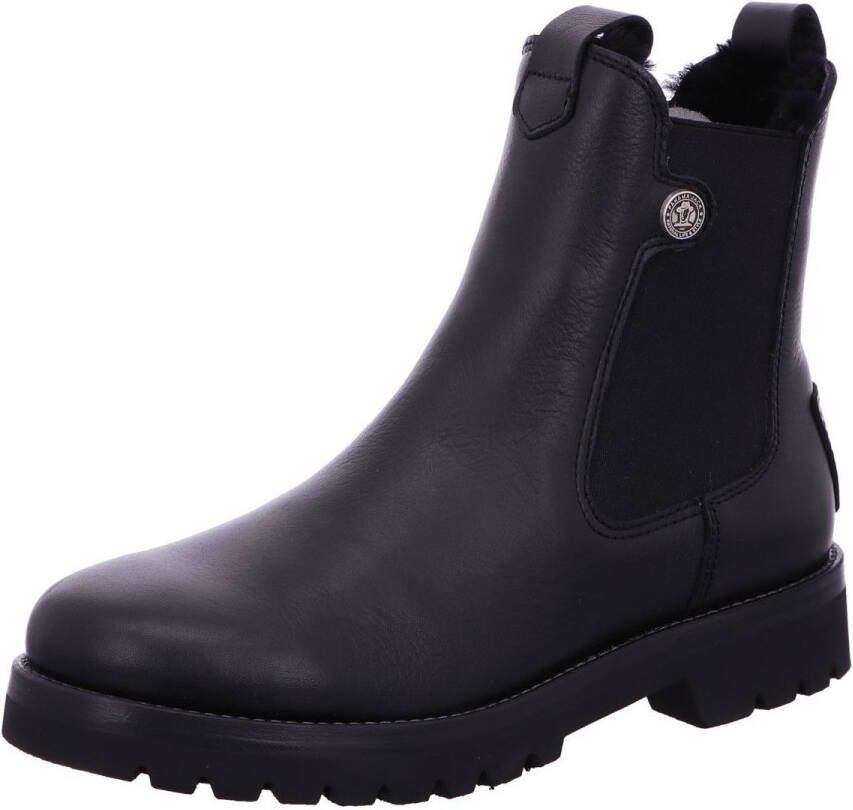 Panama Jack Chelsea-boots Francesca Igloo Enkellaars boots blokhak profielzool met lamsvachtvoering