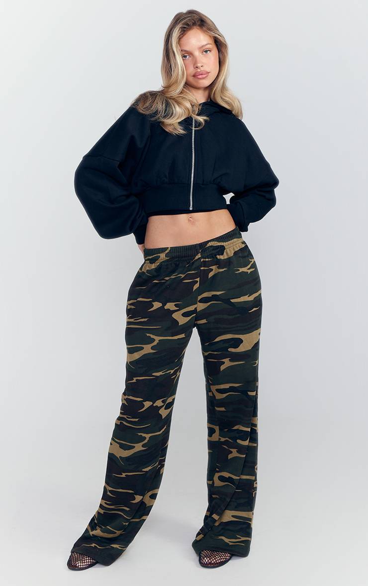Camouflage Jogging Jambes Larges Imprimé