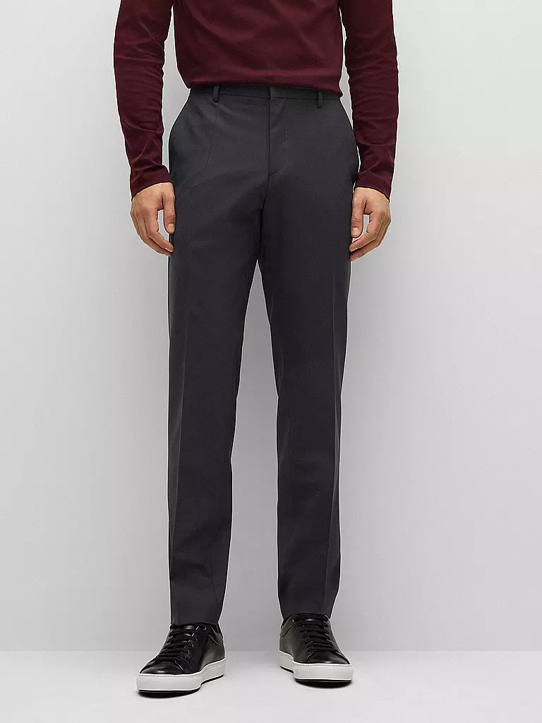 BOSS Anzughose Slim Fit GENUIUS schwarz