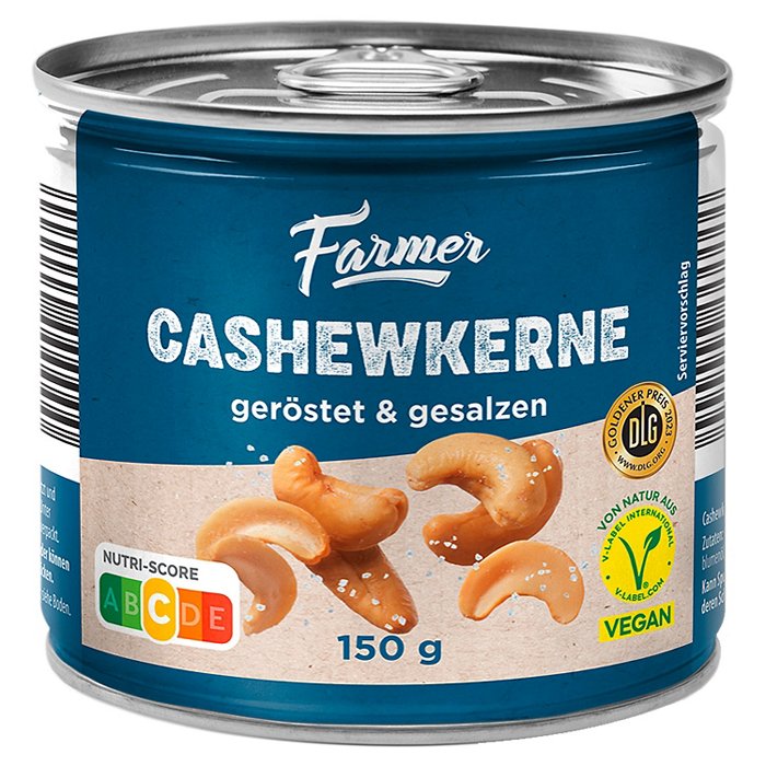 FARMER Cashewkerne 150 g, gesalzen