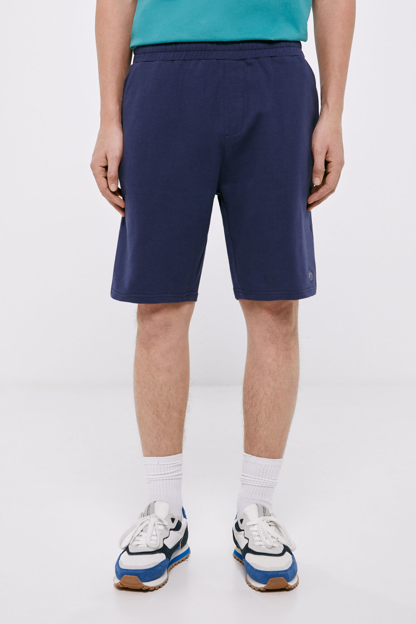 Conjunto esportivo Bermuda - azul médio
