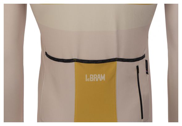 Maillot Manches Longues LeBram Izoard Sable / Or Coupe Ajustée