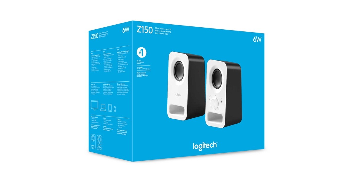 LogitechZ150 Multimedia Speakers pc-luidspreker  (Wit)