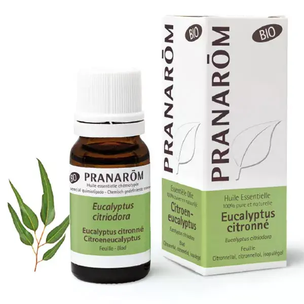 Óleo Essencial de Eucalipto Limão Orgânico Pranarom 10ml