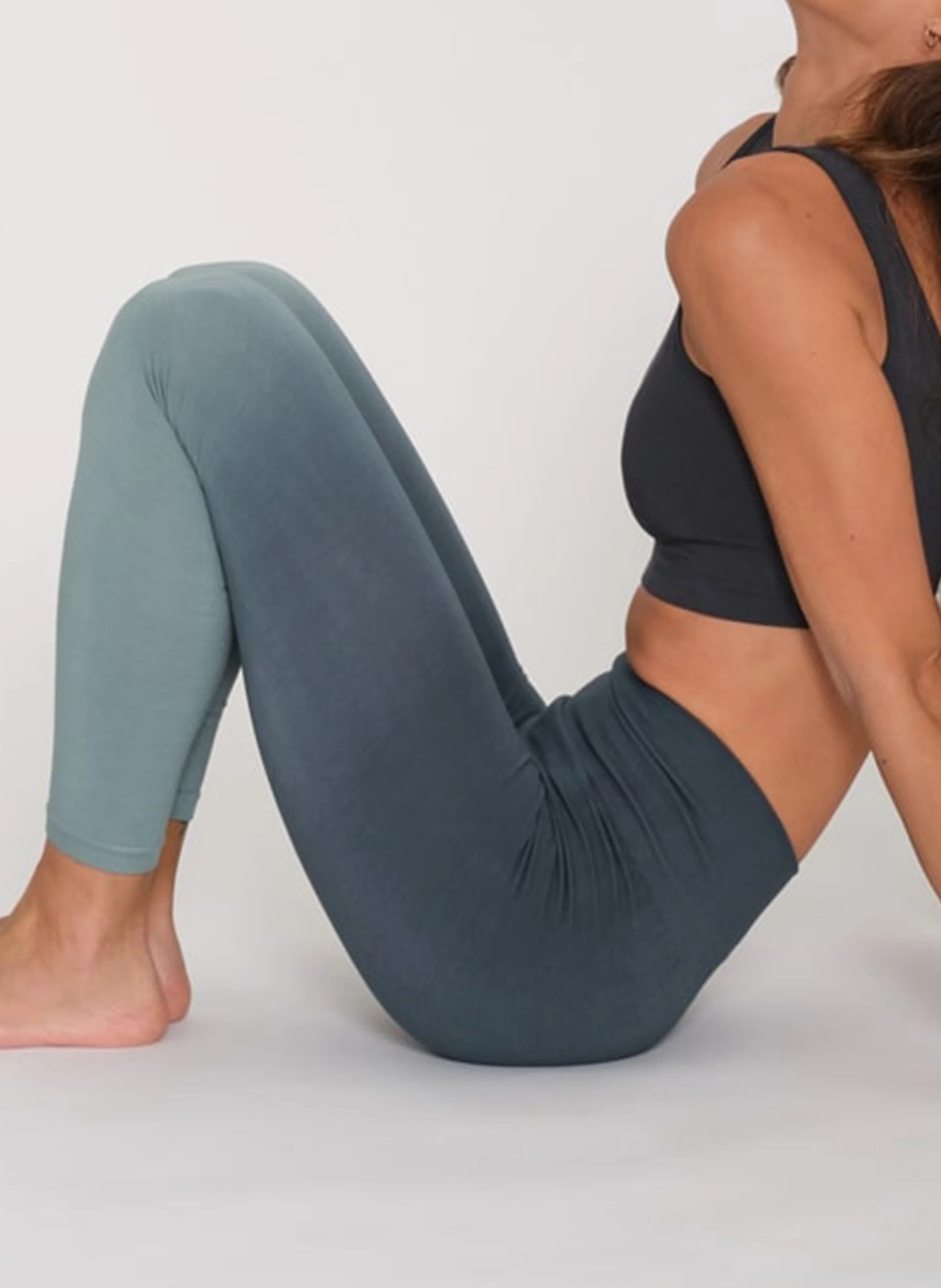 RAISI - Legging taille haute moulant | Vert