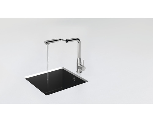 Schock Keto eengreeps keukenkraan, RVS afwerking, 518120