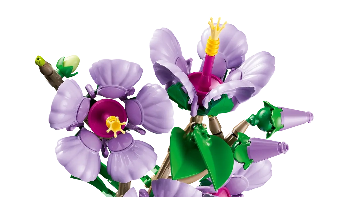 (660-tlg. Set) Botanicals Klemmbausteine Deko Blumen Bausatz für Erwachsene (10372) - Hibiskus