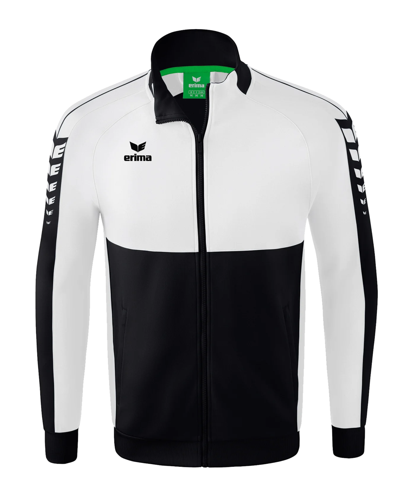 Erima Six Wings Trainingsjacke Schwarz Weiss