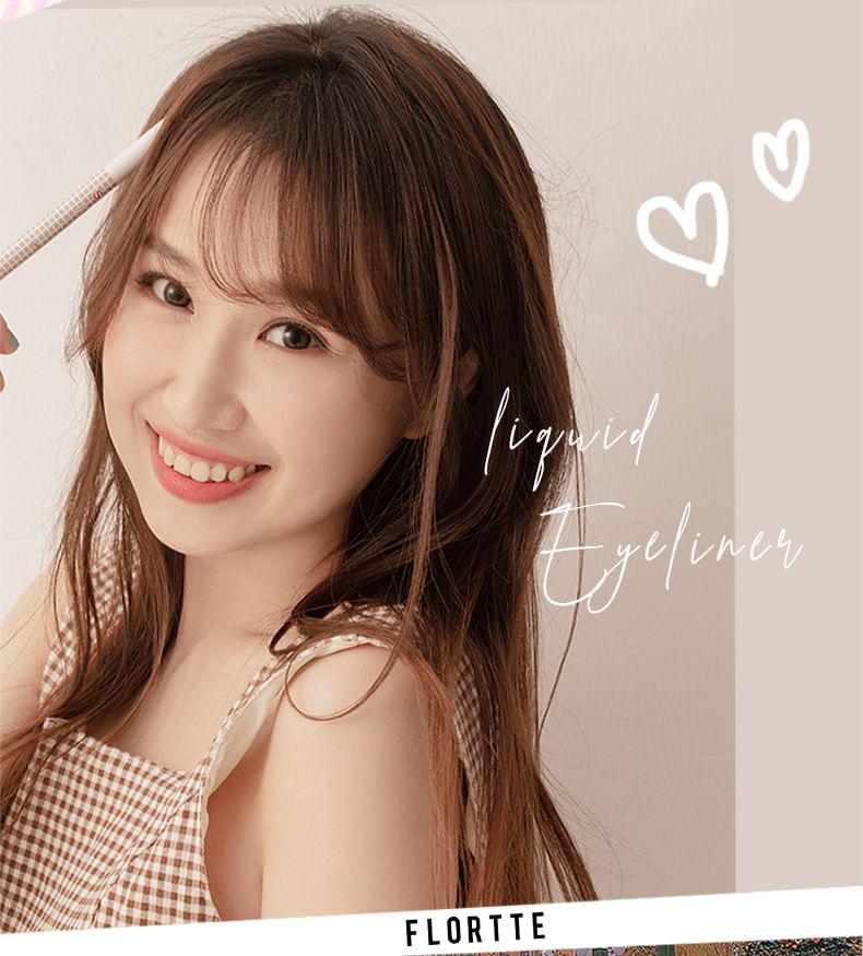 FLORTTE - Fruitige vloeibare eyeliner - 4 kleuren