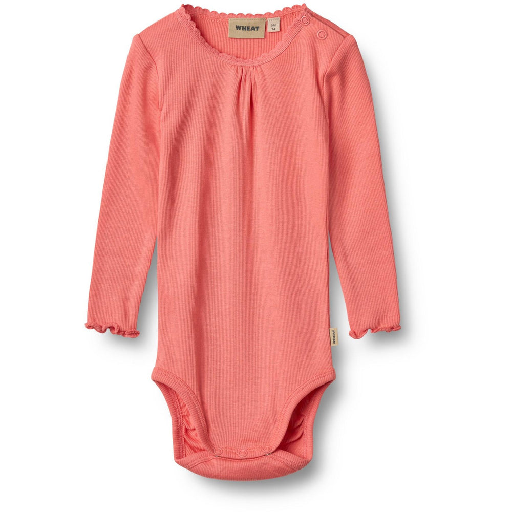 Køb Wheat Lys Coral Rib Body L/S Lotta