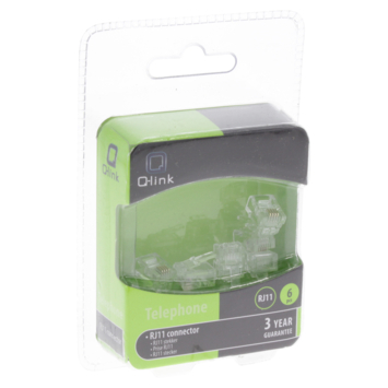 Q-Link Telefoon Plug Modulair 4-polig 6 Stuks