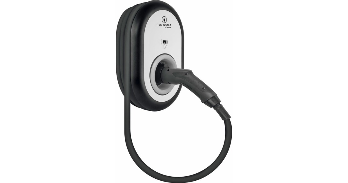 TechniSatTECHNIVOLT 101                11 KW laadpaal  (Zwart/wit, 11 kW, 5 m kabel, RFID)