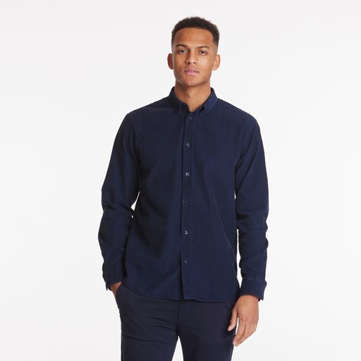 By Garment Makers Vincent Corduroy Skjorte, Navy Blazer, S