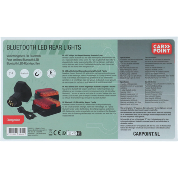 Carpoint magnetische achterlichten LED bluethooth verbinding