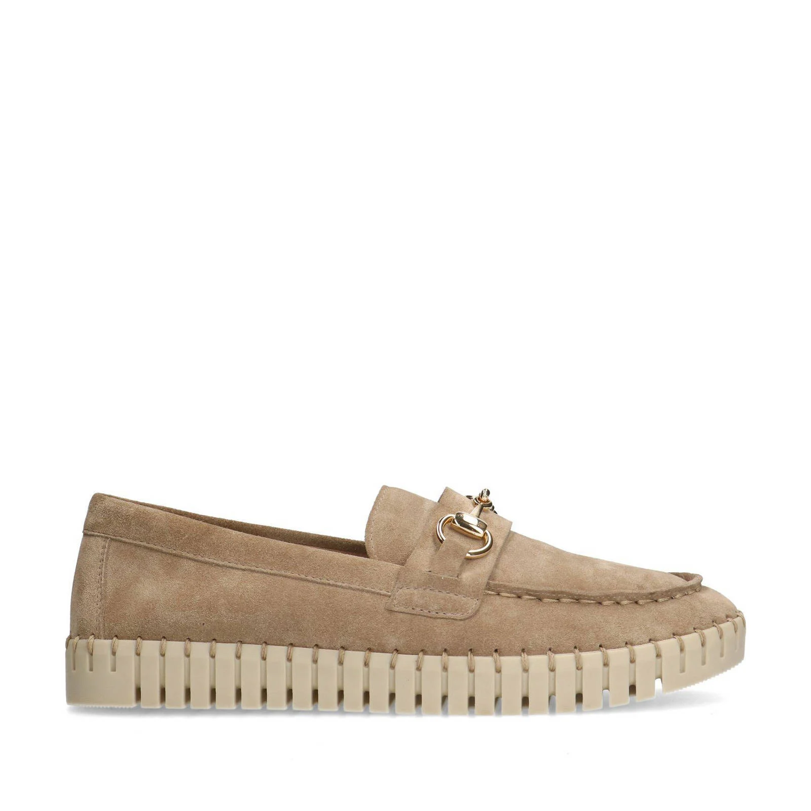 Manfield suède loafers beige
