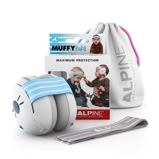 Casque anti-bruit Muffy Baby   Blue        de               Alpine