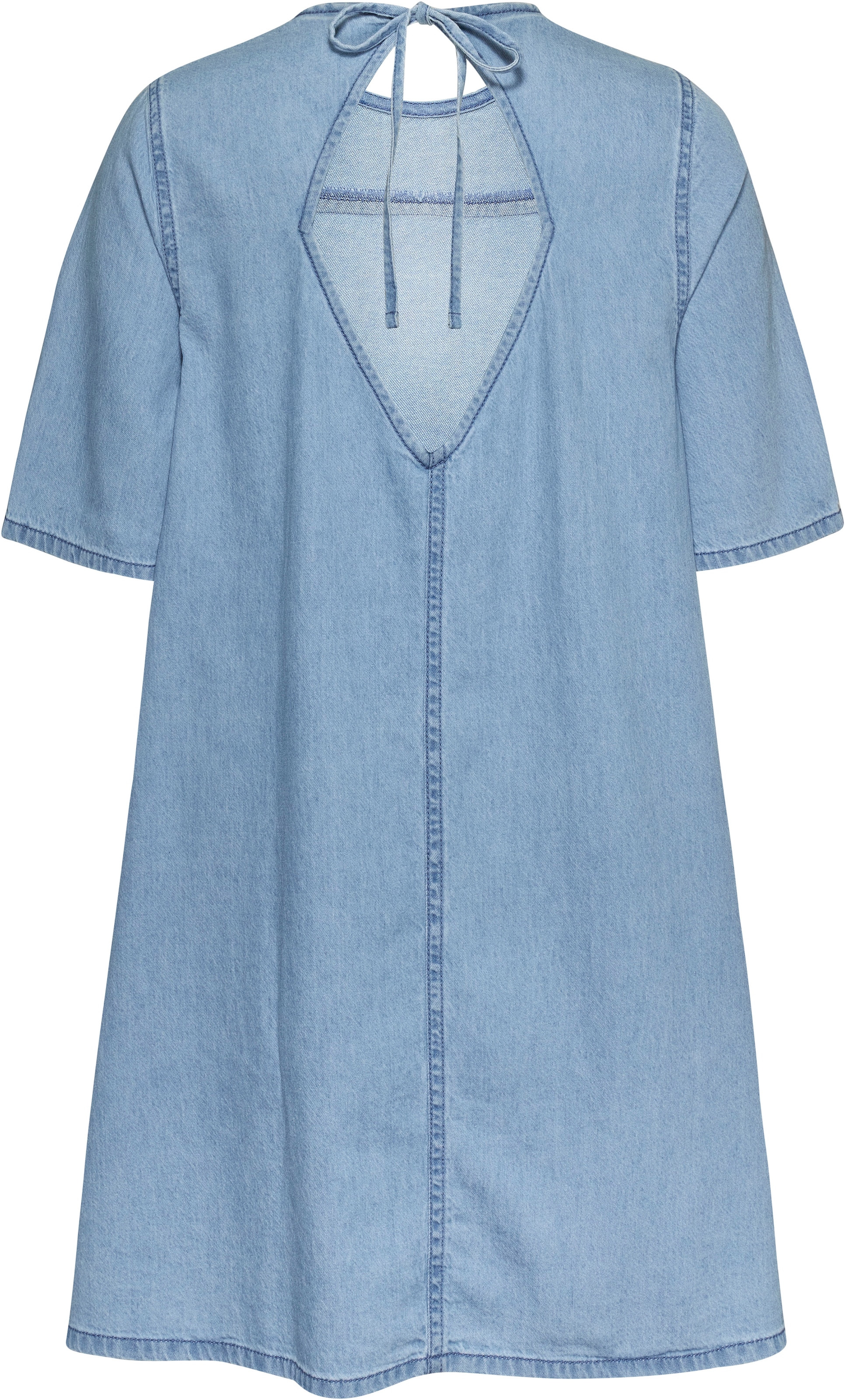 Tommy Jeans Curve Blusenkleid »TJW CHAMBRAY A-LINE SS DRESS EXT« Grosse Grössen