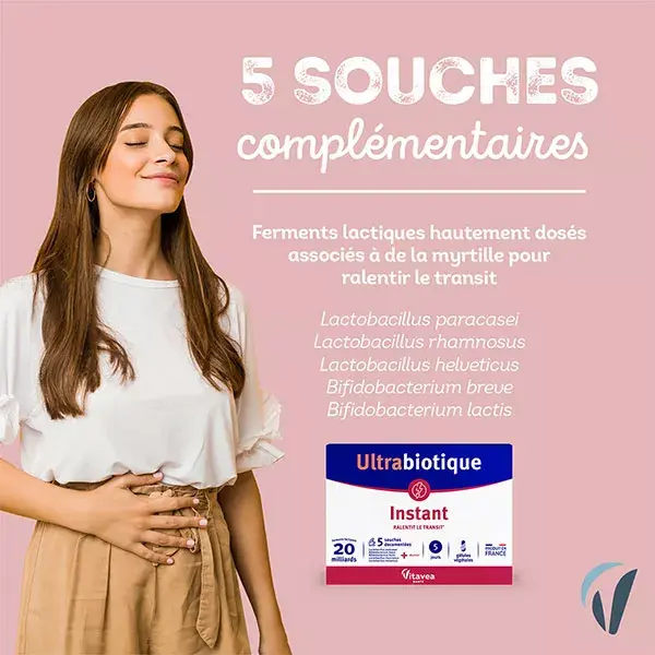 Vitavea Ultrabiotic Instant - Digestão Lenta - 10 Cápsulas Vegetais