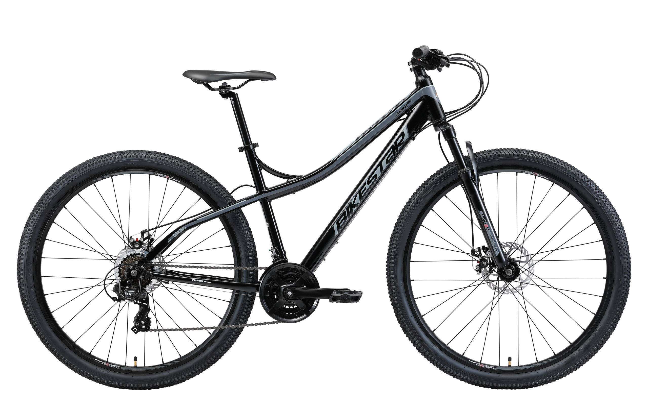 BikeStar hardtail MTB, alu, 29 inch, 21 speed, zwart/grijs