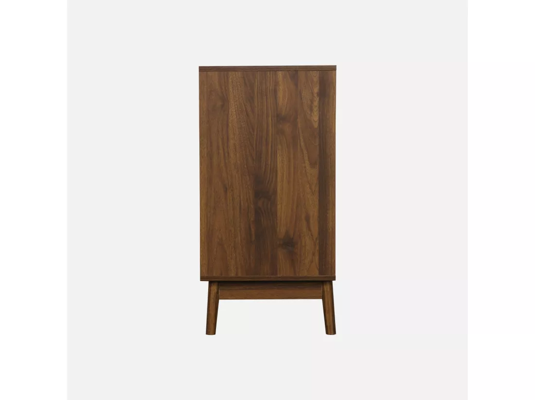 Commode de rangement décor bois de noyer. 3 tiroirs